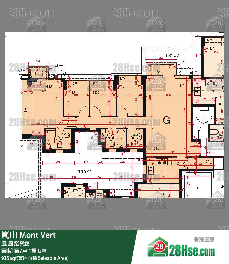 嵐山(第1期) 第I期 第7座 1樓 G室 平面圖