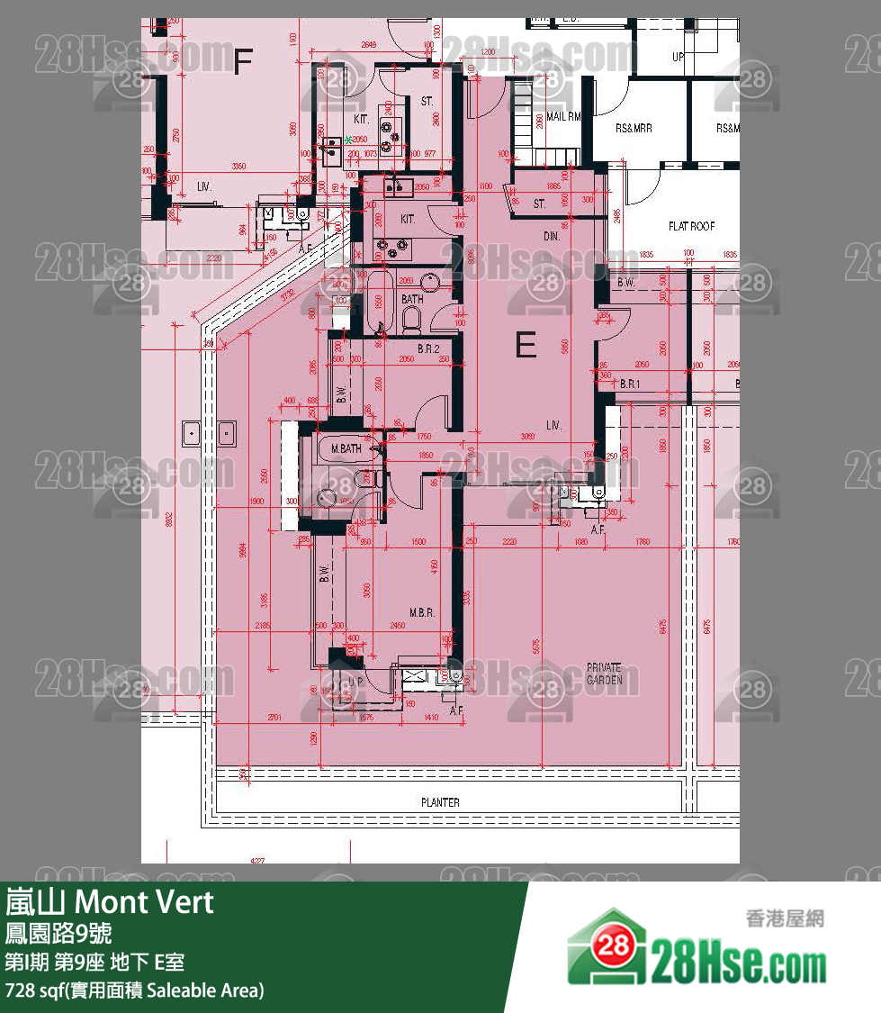 嵐山(第1期) 第I期第9座地下 E室 平面圖