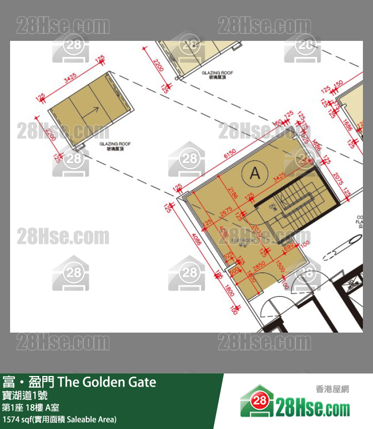 富盈门 第1座 18楼 A室 平面图