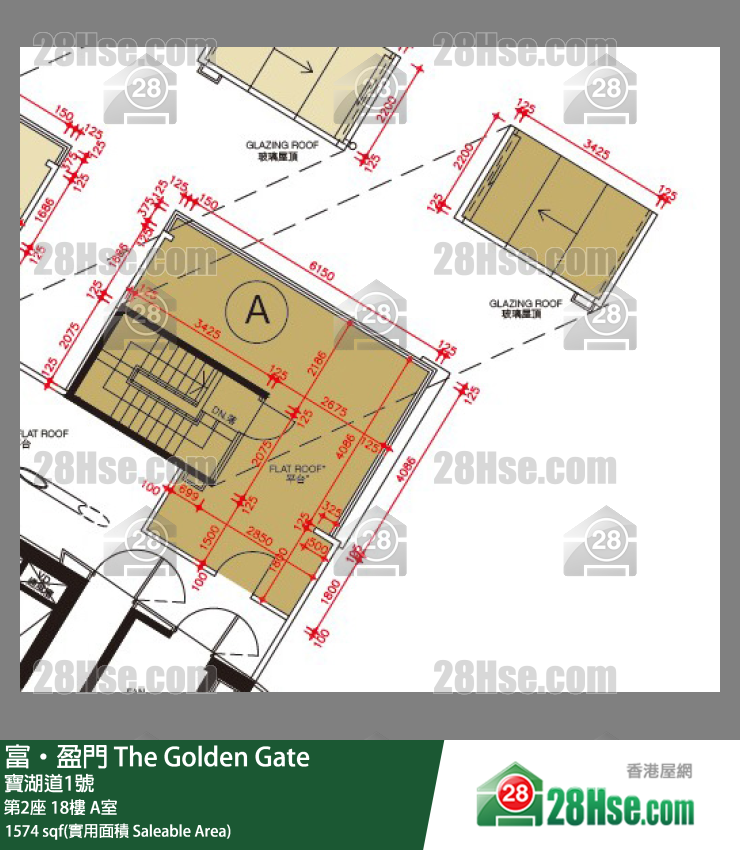 富盈门 第2座 18楼 A室 平面图
