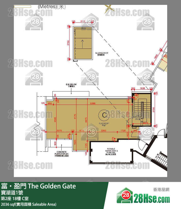 富盈门 第2座 18楼 C室 平面图