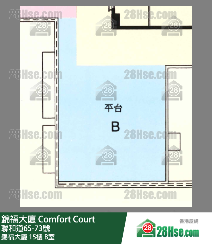 錦福大廈 錦福大廈15樓 B室 平面圖