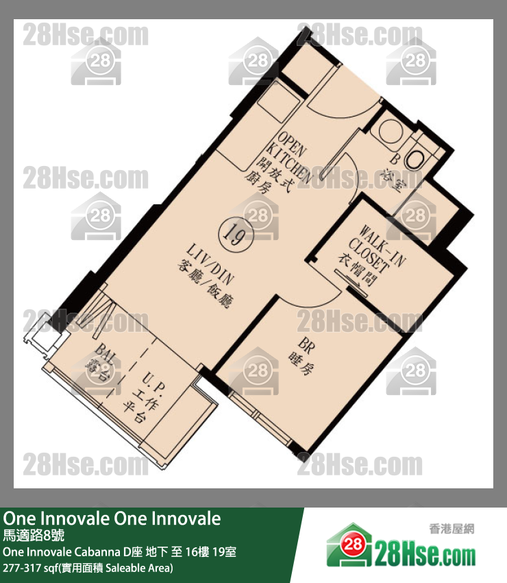 One Innovale One Innovale Cabanna D座 6楼 19室 平面图