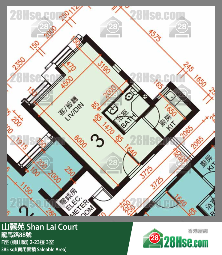 Shan Lai Court Unit FloorPlan (Provided by 28Hse)