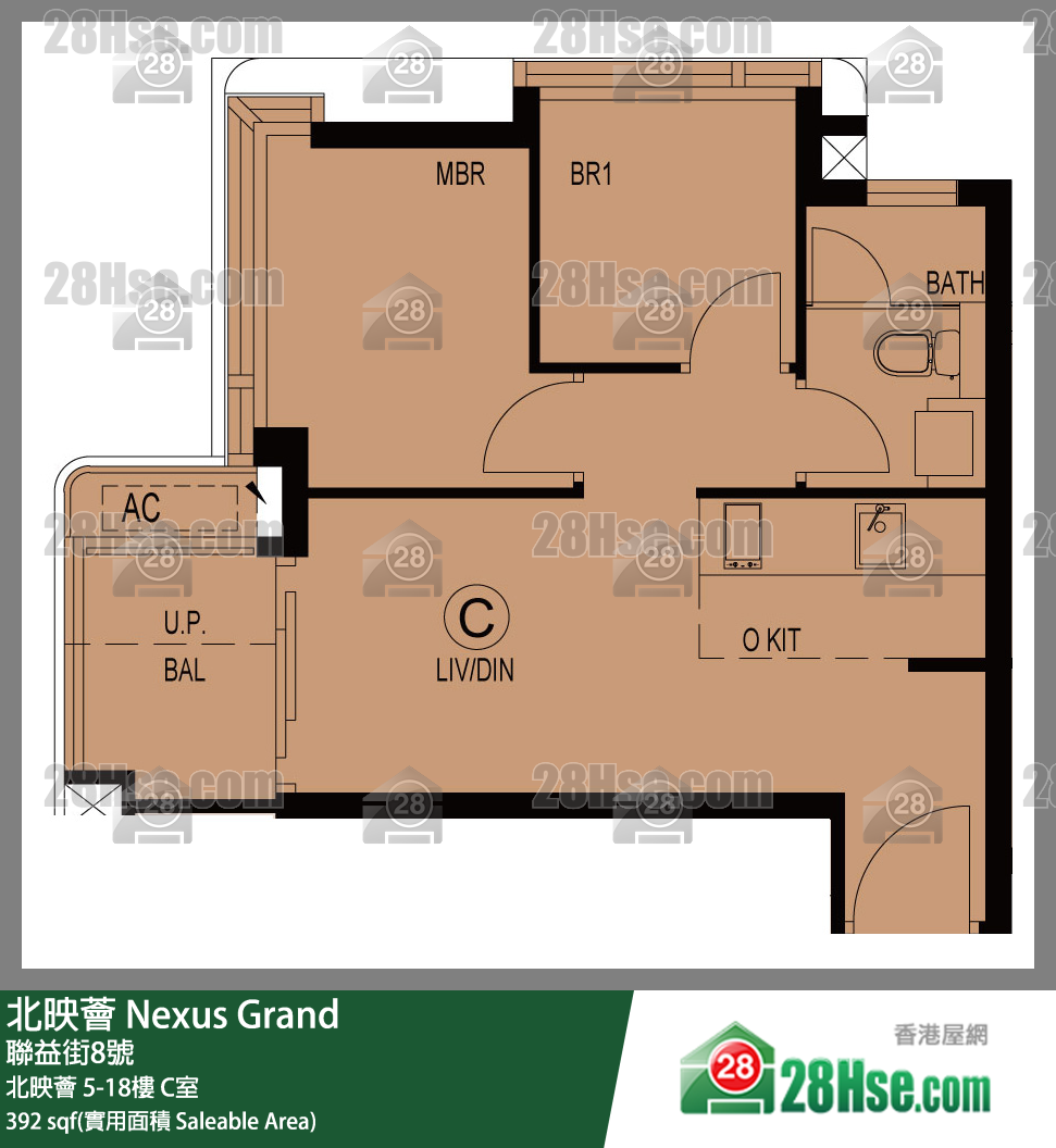 北映薈 單位平面圖(由 28Hse 提供)