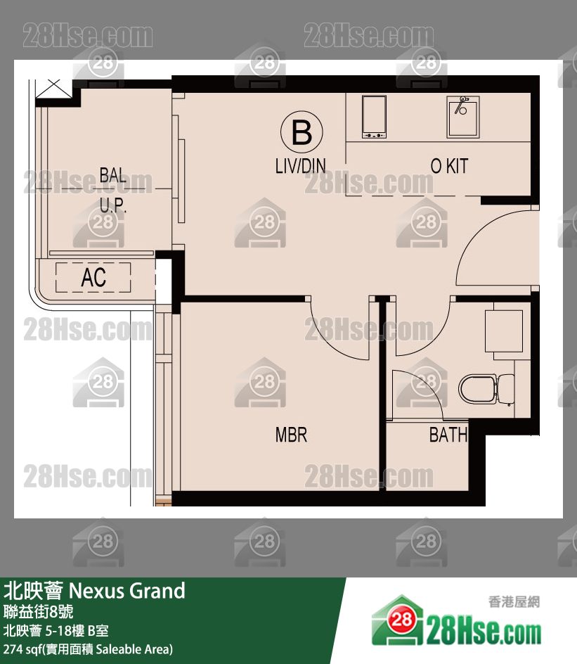 北映荟 单位平面图(由 28Hse 提供)