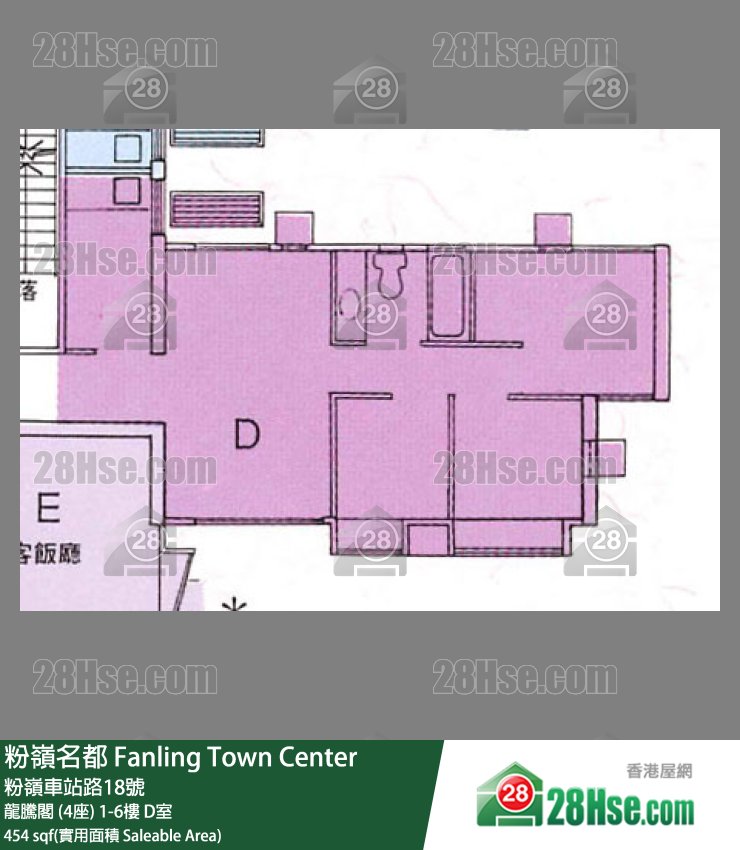 粉岭名都 龙腾阁 (4座)1楼 D室 平面图