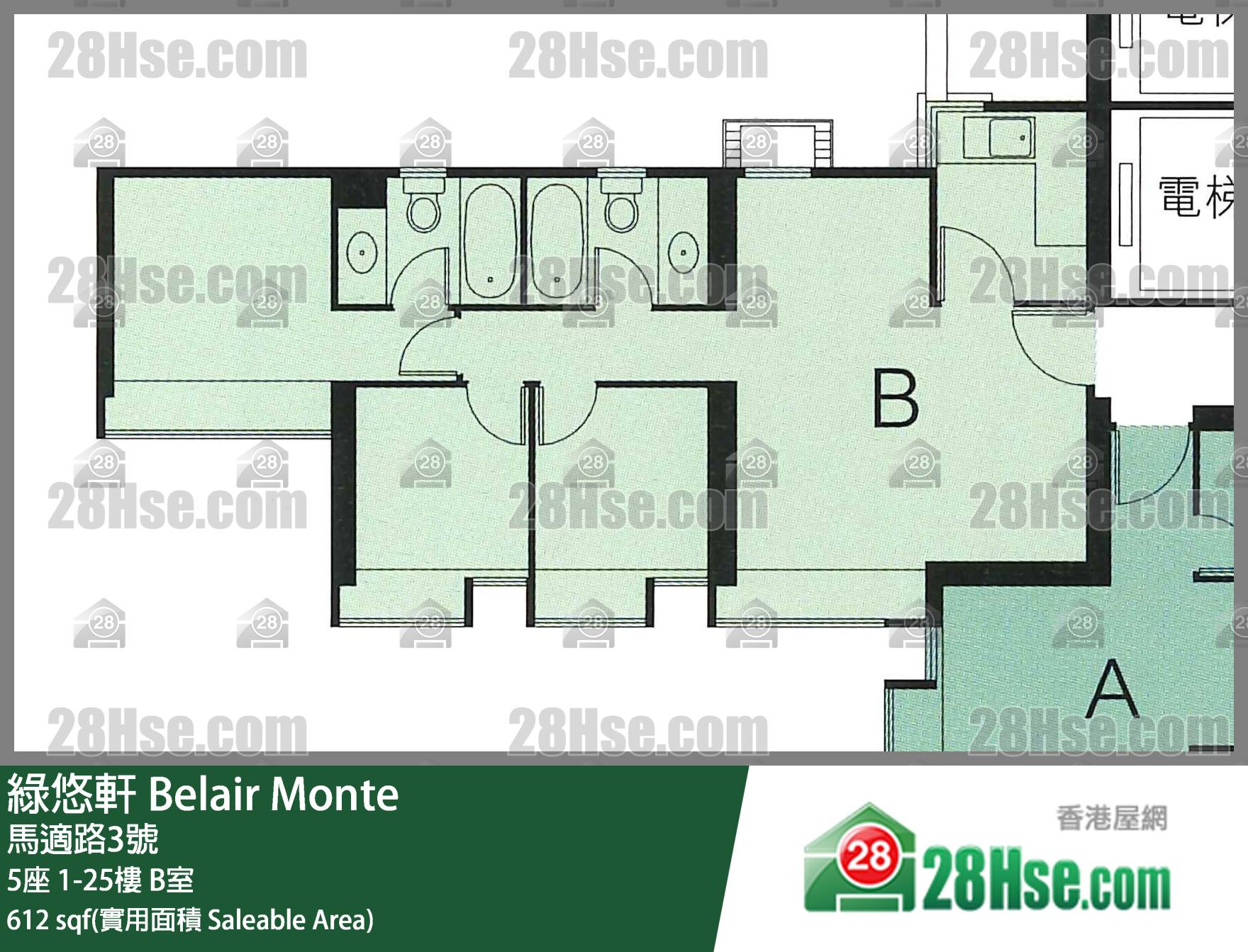 Belair Monte Unit FloorPlan (Provided by 28Hse)