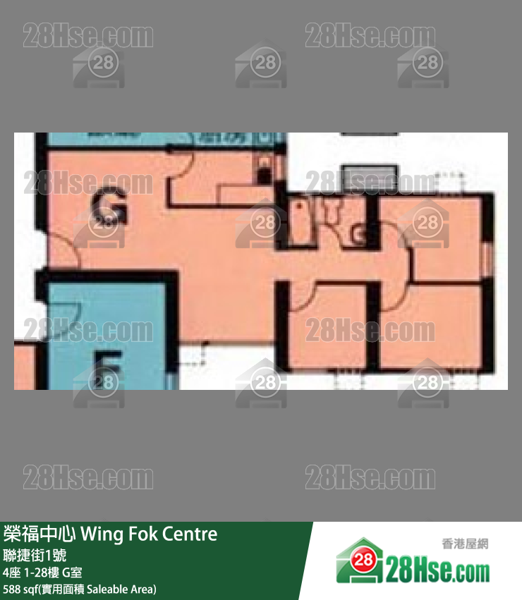 榮福中心 4座15樓 G室 平面圖