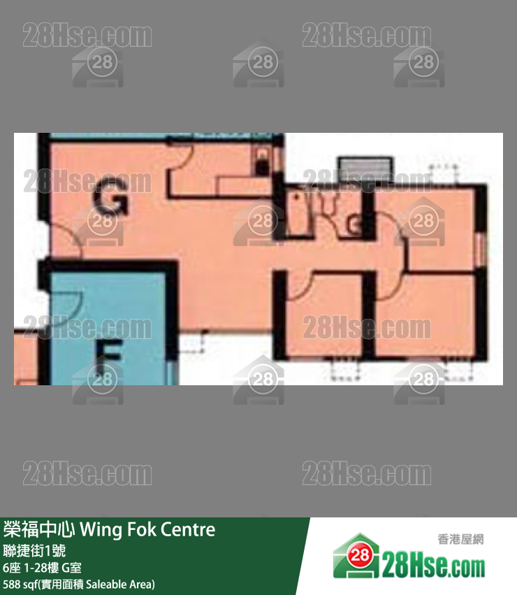 榮福中心 6座7樓 G室 平面圖