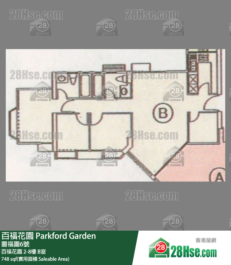 百福花園 百福花園 2樓 B室 平面圖