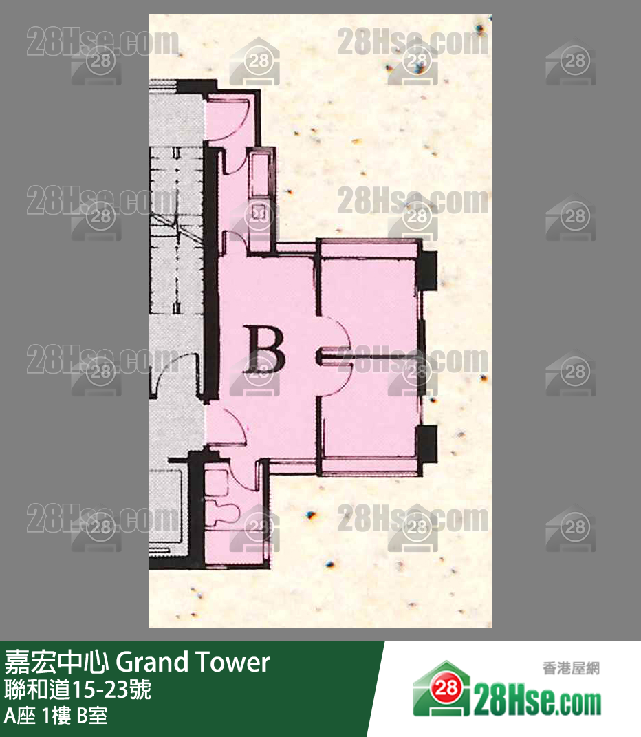 嘉宏中心 A座 1樓 B室 平面圖