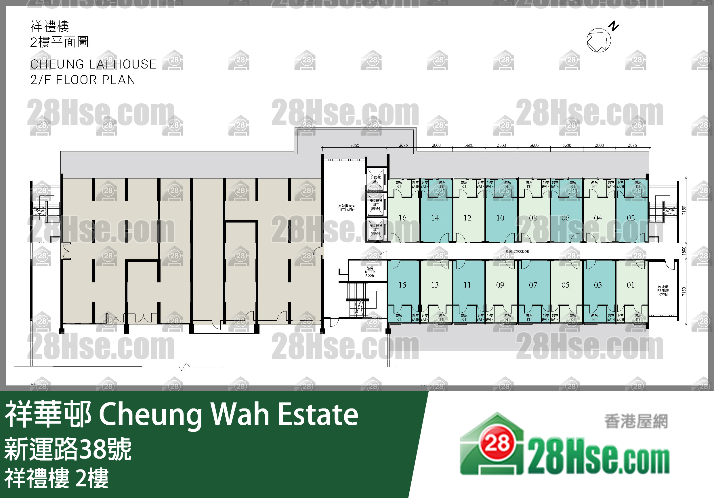 祥礼楼 2楼 平面图