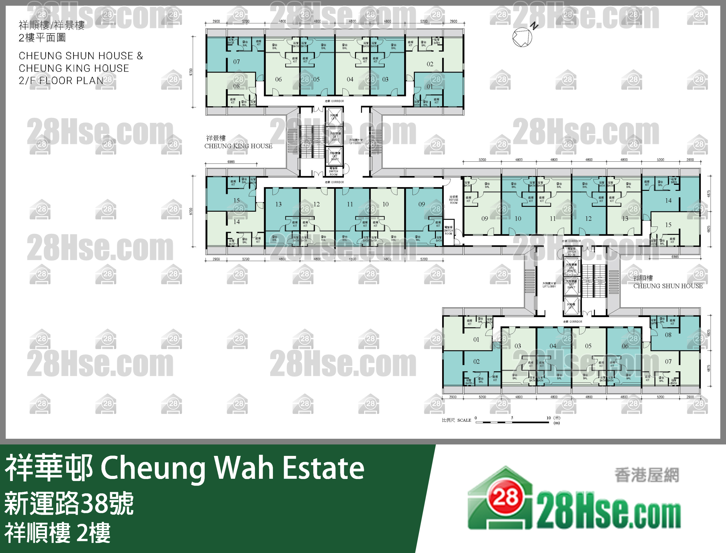 祥顺楼 2楼 平面图