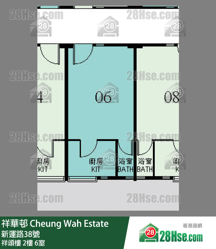 祥華邨 祥頌樓2樓 6室 平面圖
