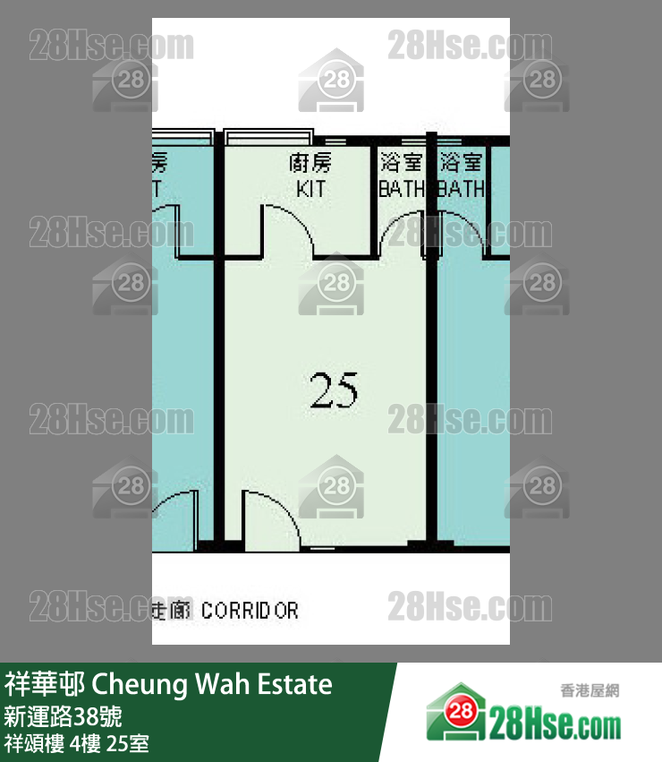 祥华邨 祥颂楼4楼 25室 平面图