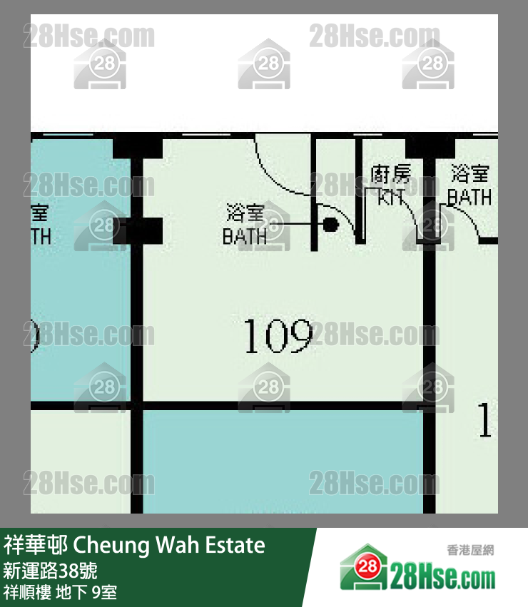 祥華邨 祥順樓地下 9室 平面圖
