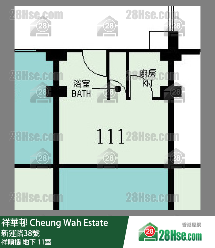 祥華邨 祥順樓地下 11室 平面圖
