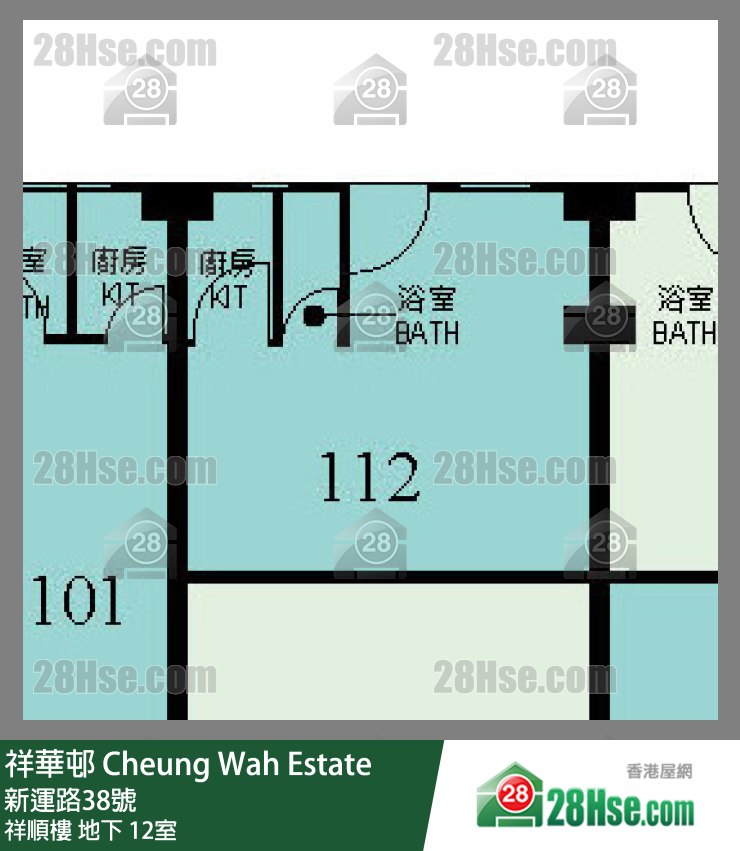 祥華邨 祥順樓地下 12室 平面圖