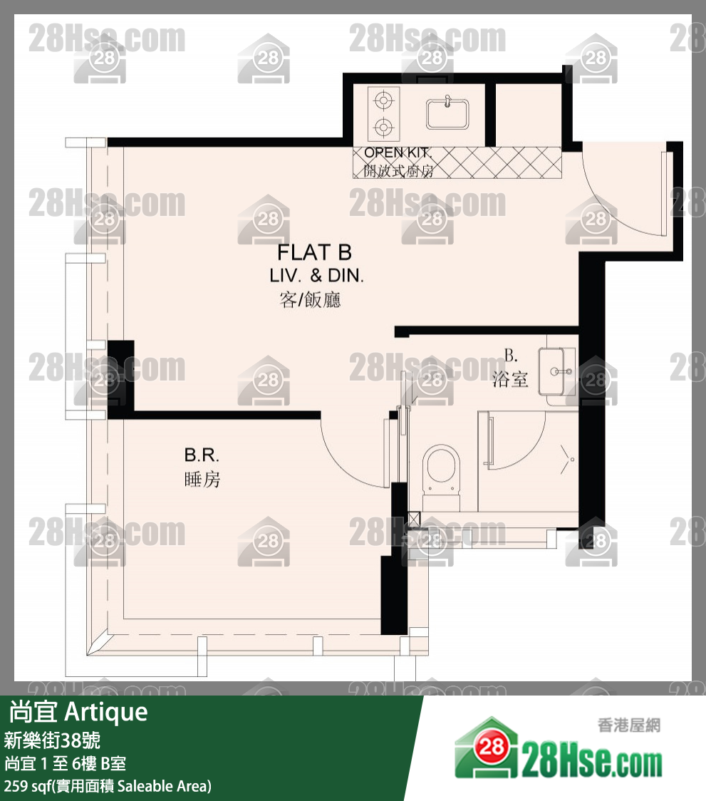  尚宜 尚宜 6樓 B室 平面圖