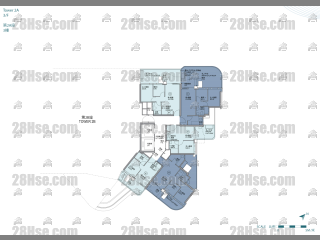 Palo Springs 第2A座 3楼 平面图