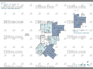 Palo Springs 第2A座 5-33楼 平面图