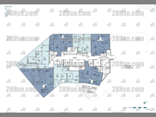 Palo Springs 第2B座 3楼 平面图
