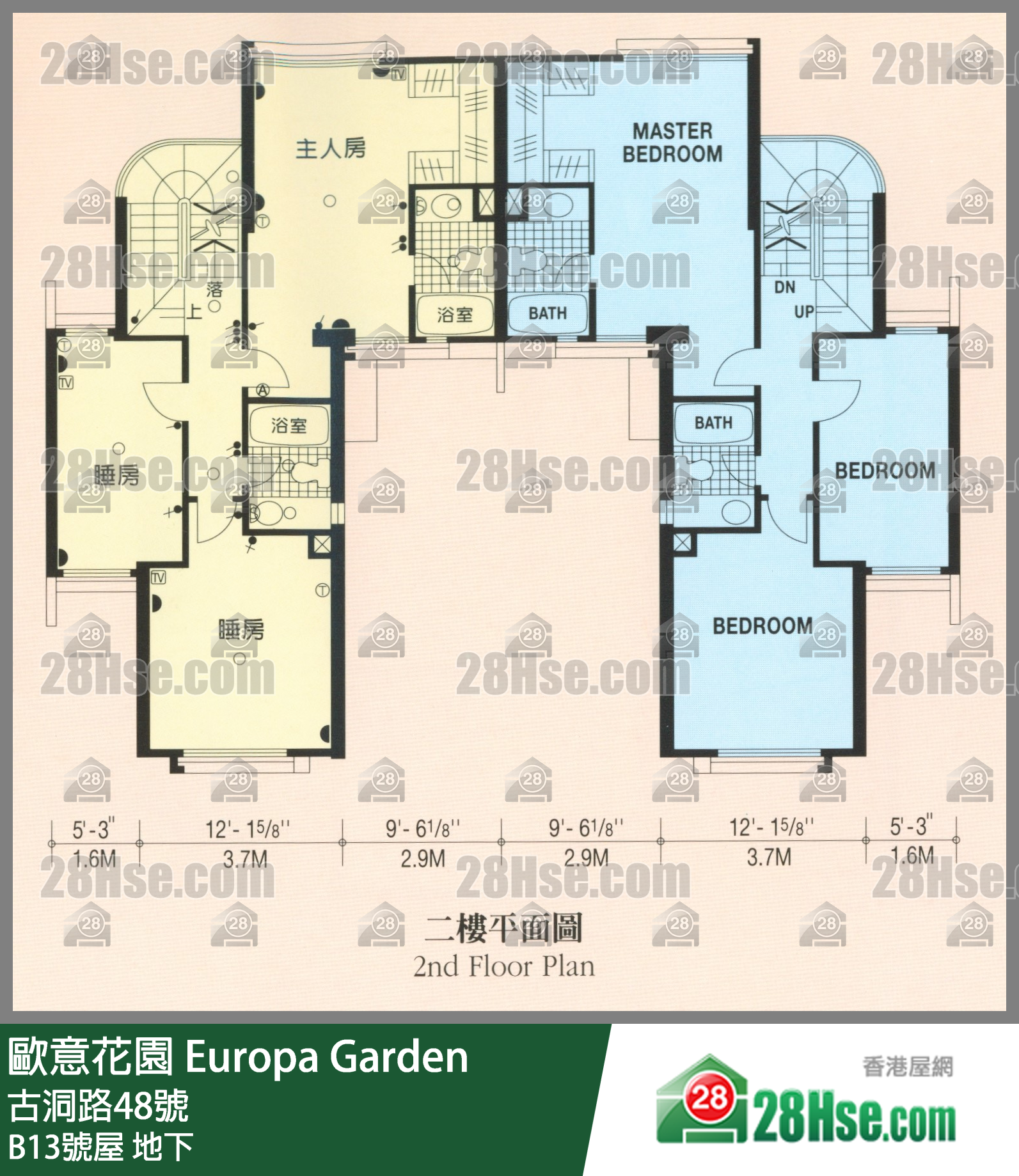 歐意花園 B13號屋 平面圖