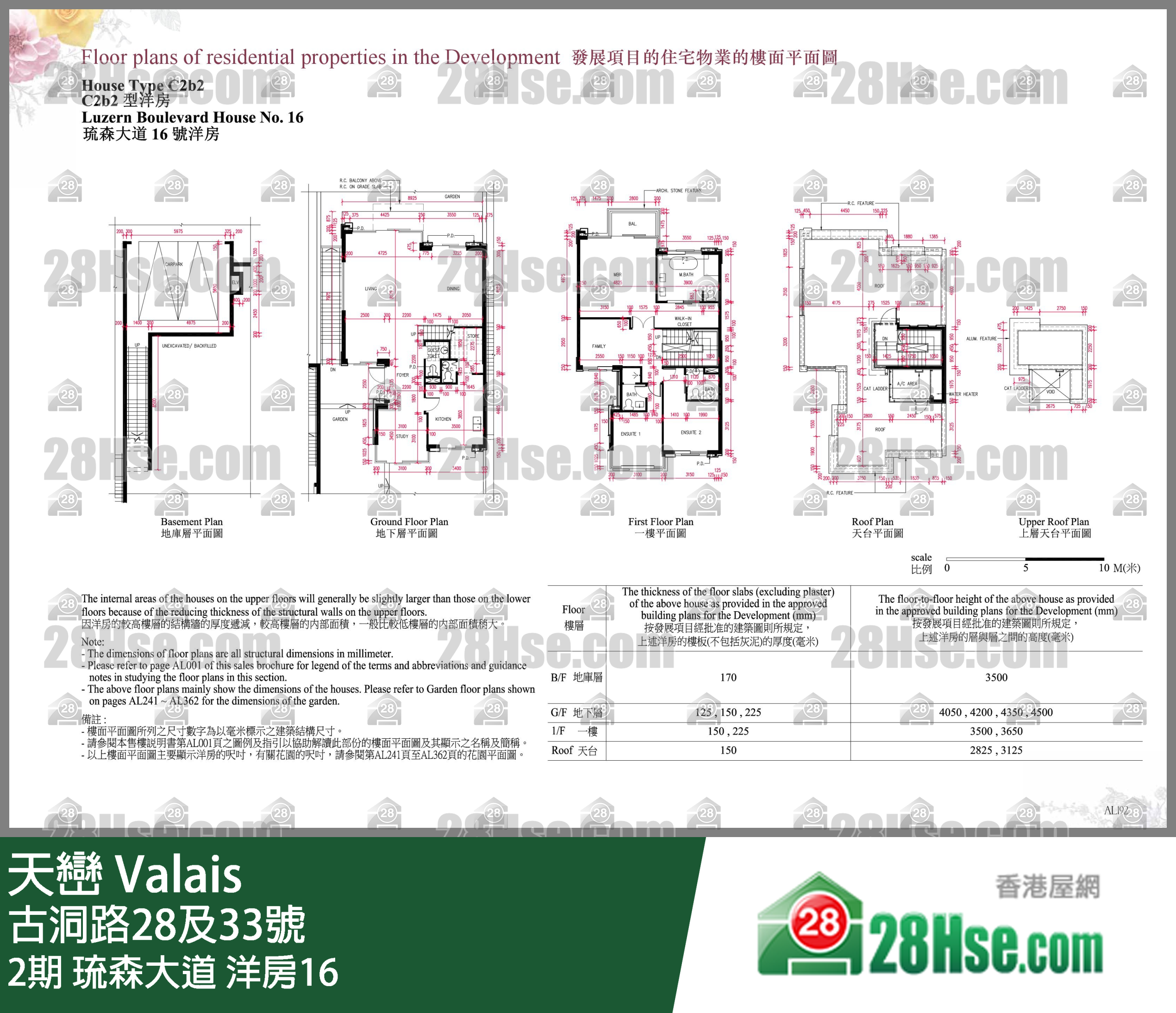 天巒 2期琉森大道 洋房16 平面圖