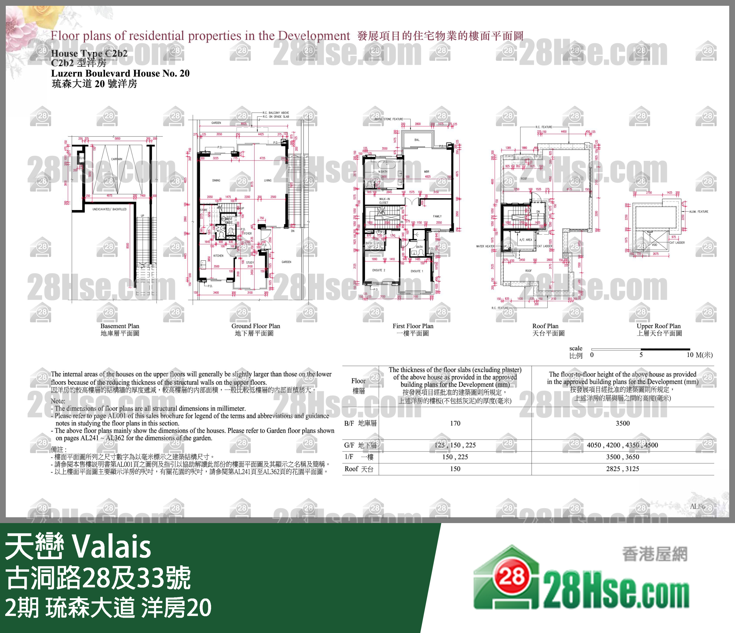 天巒 2期琉森大道 洋房20 平面圖