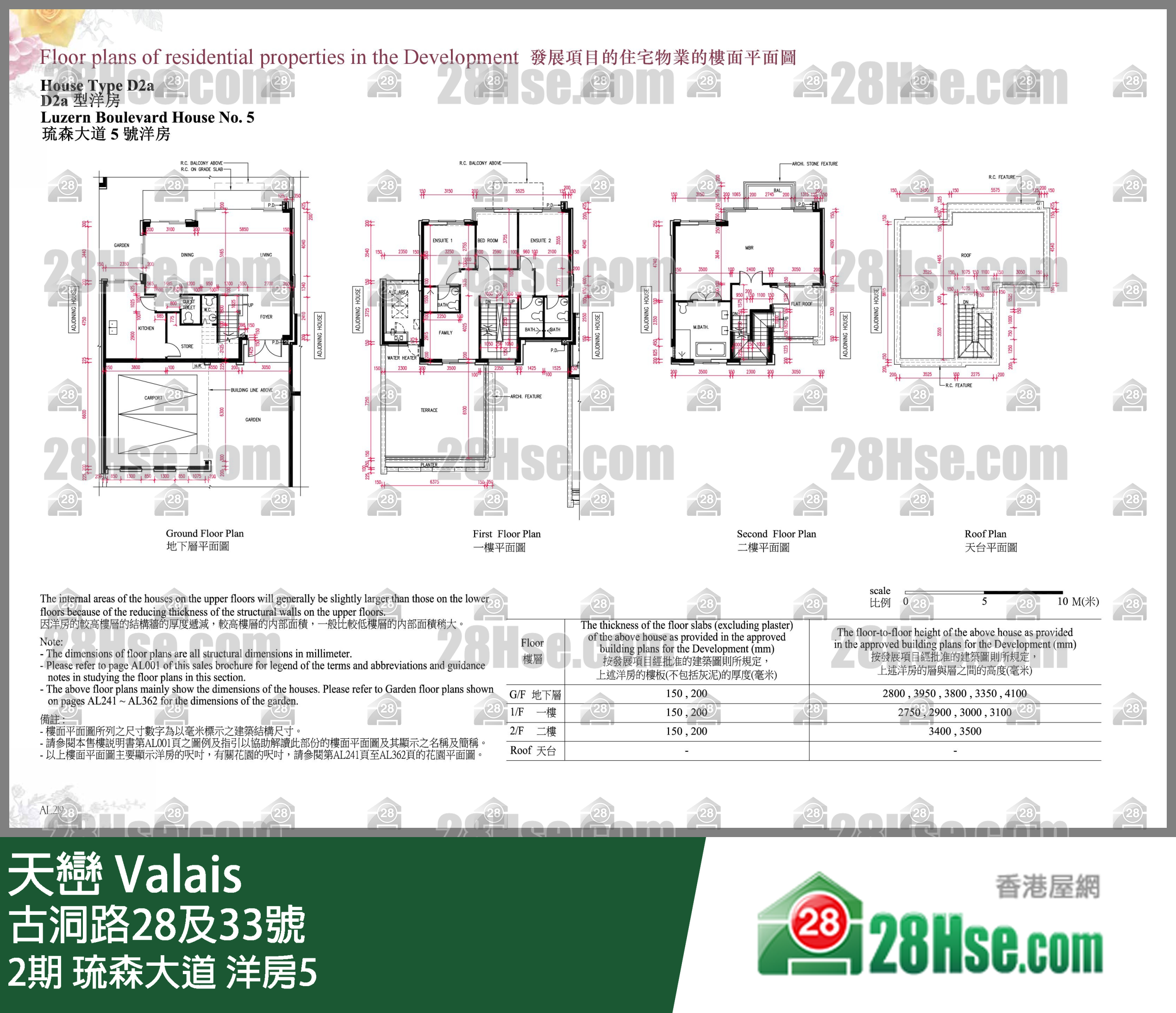 天巒 2期琉森大道 洋房5 平面圖