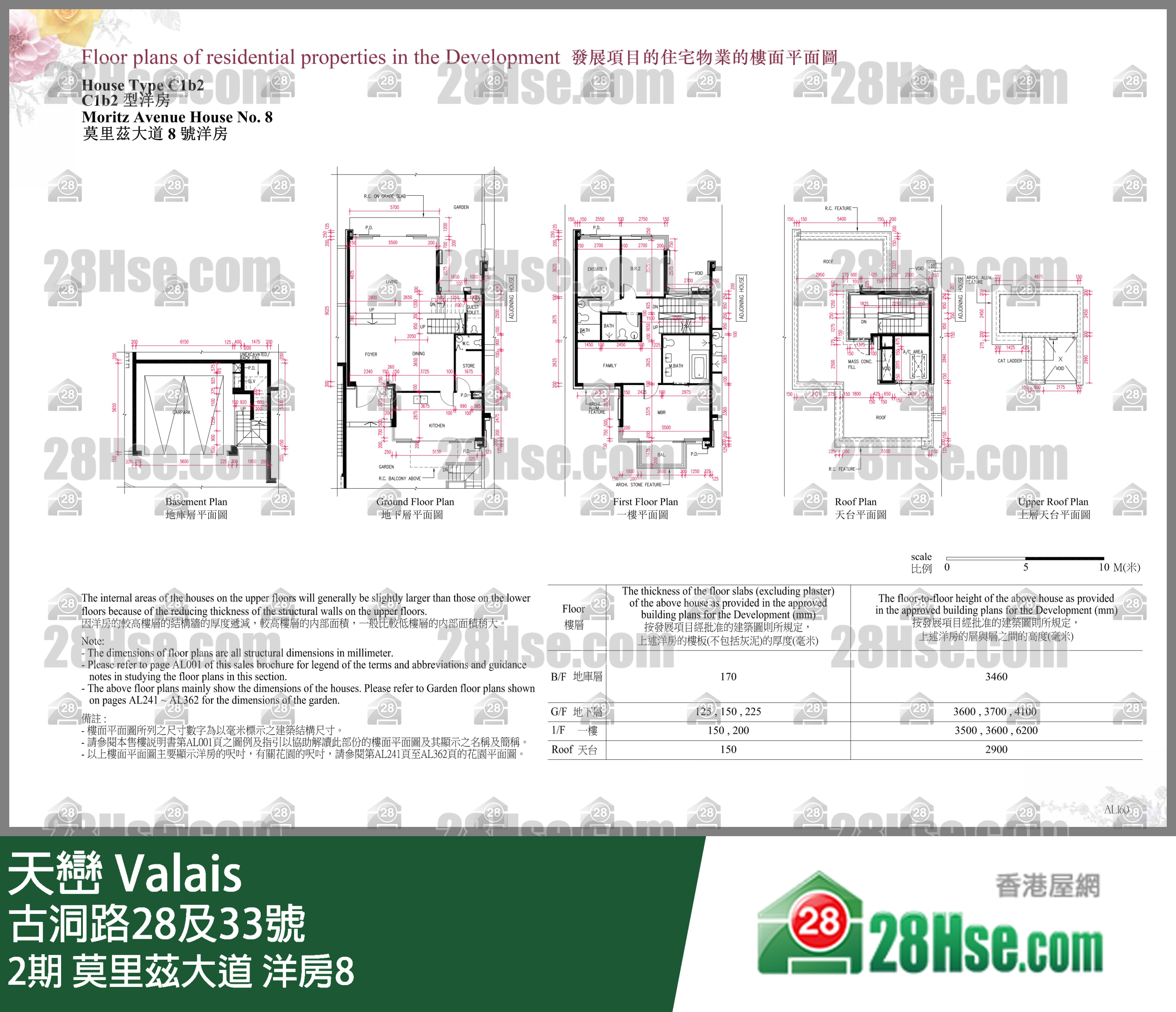 天巒 2期莫里茲大道 洋房8 平面圖