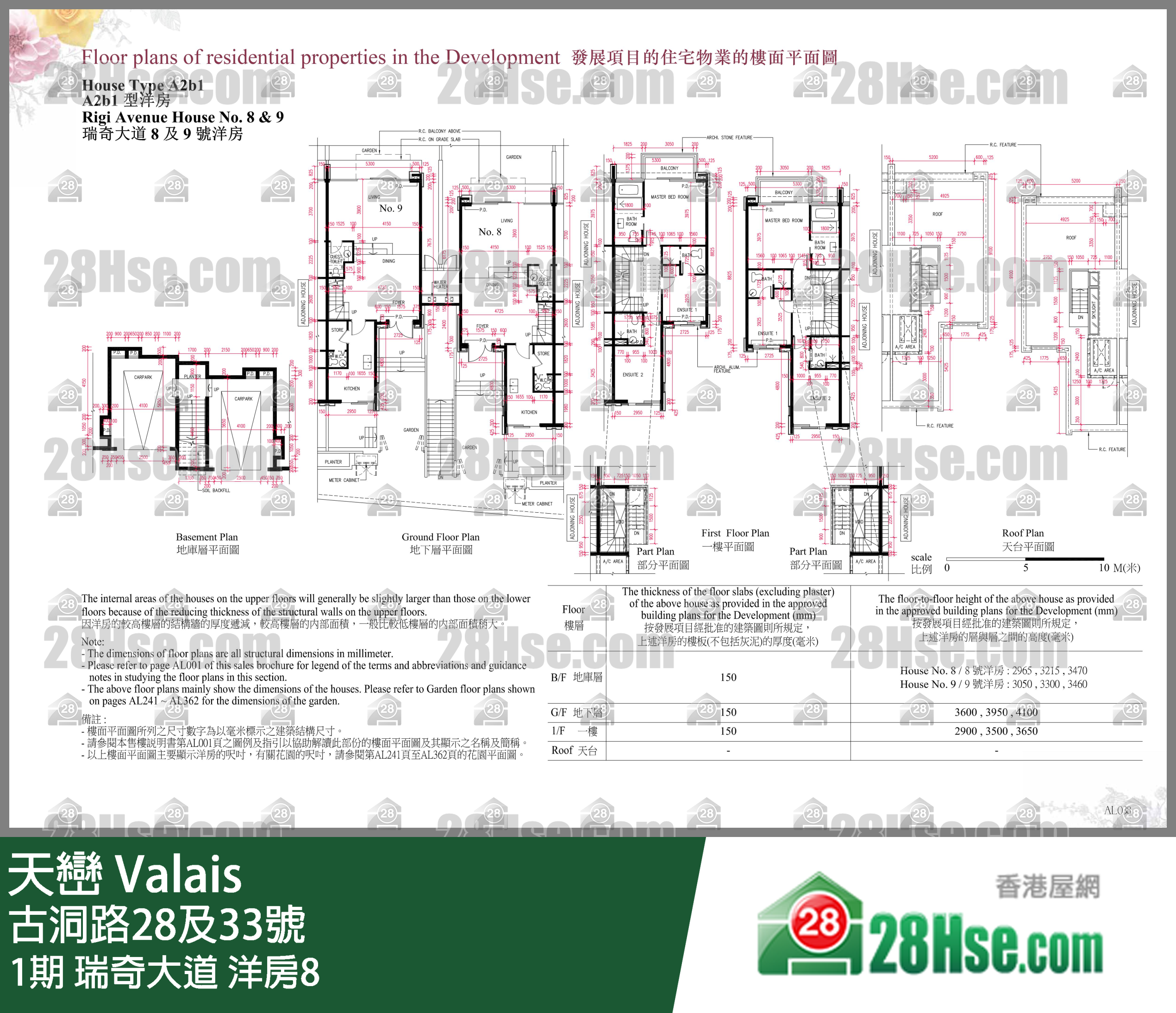 天巒 1期瑞奇大道 洋房8 平面圖
