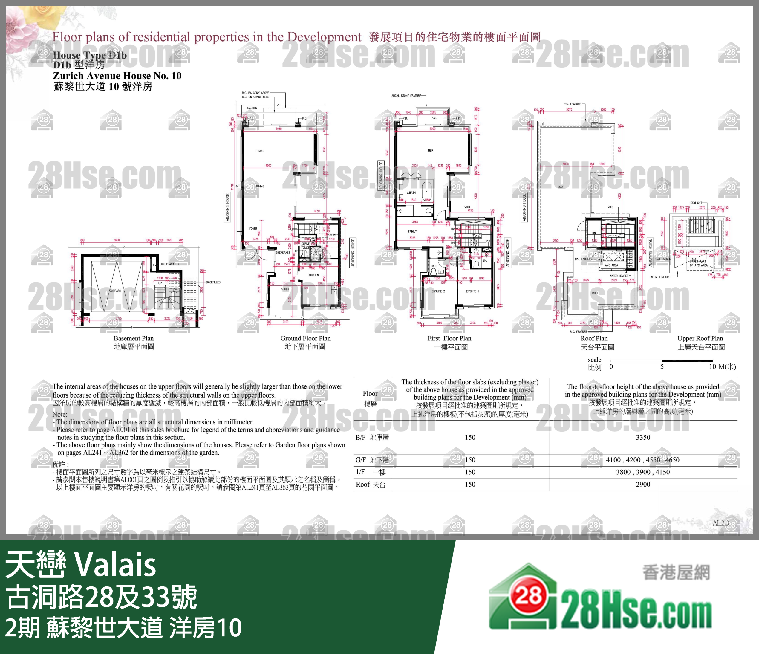 天巒 2期 蘇黎世大道 洋房10 平面圖