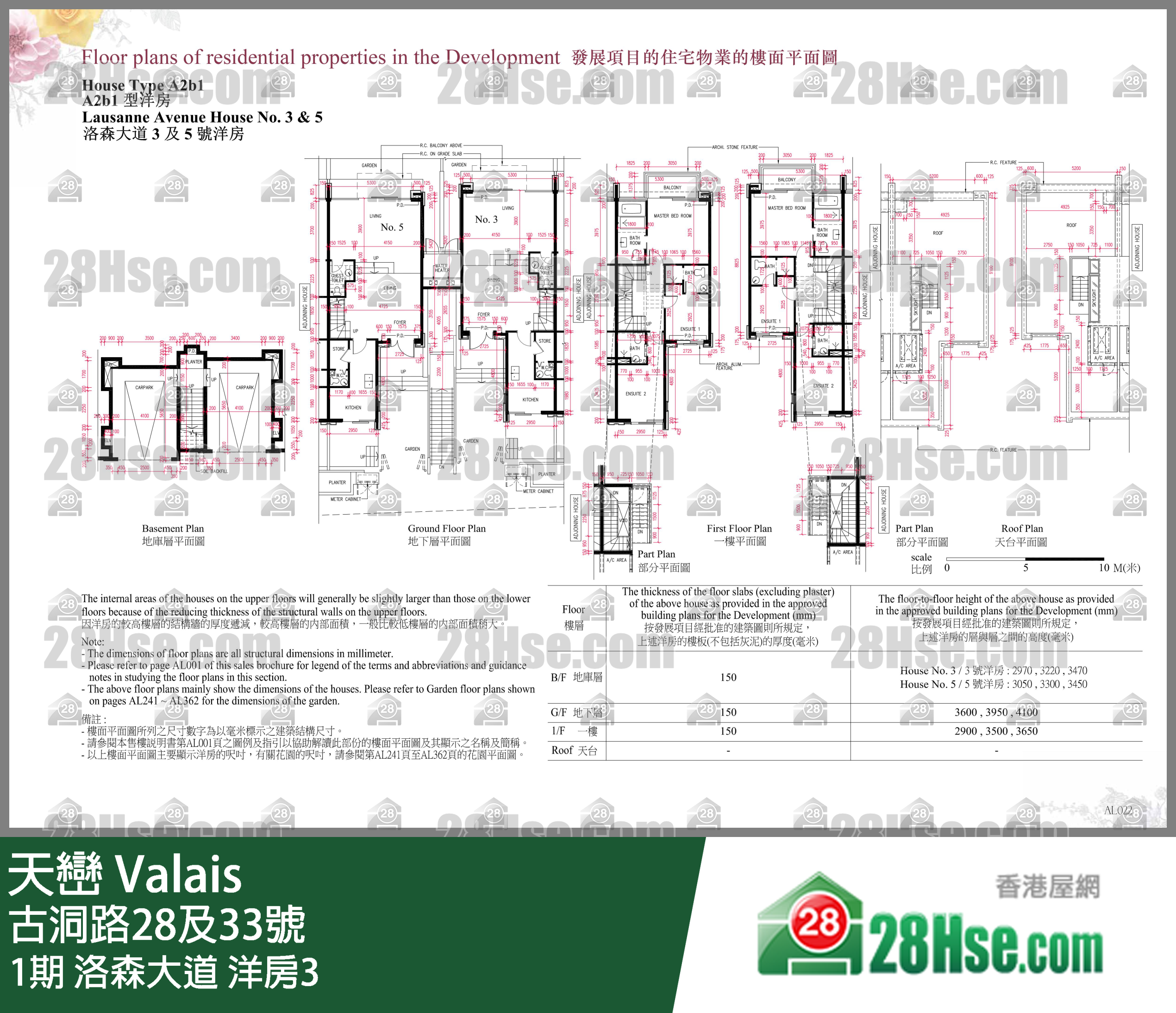天巒 1期 洛森大道 洋房3 平面圖