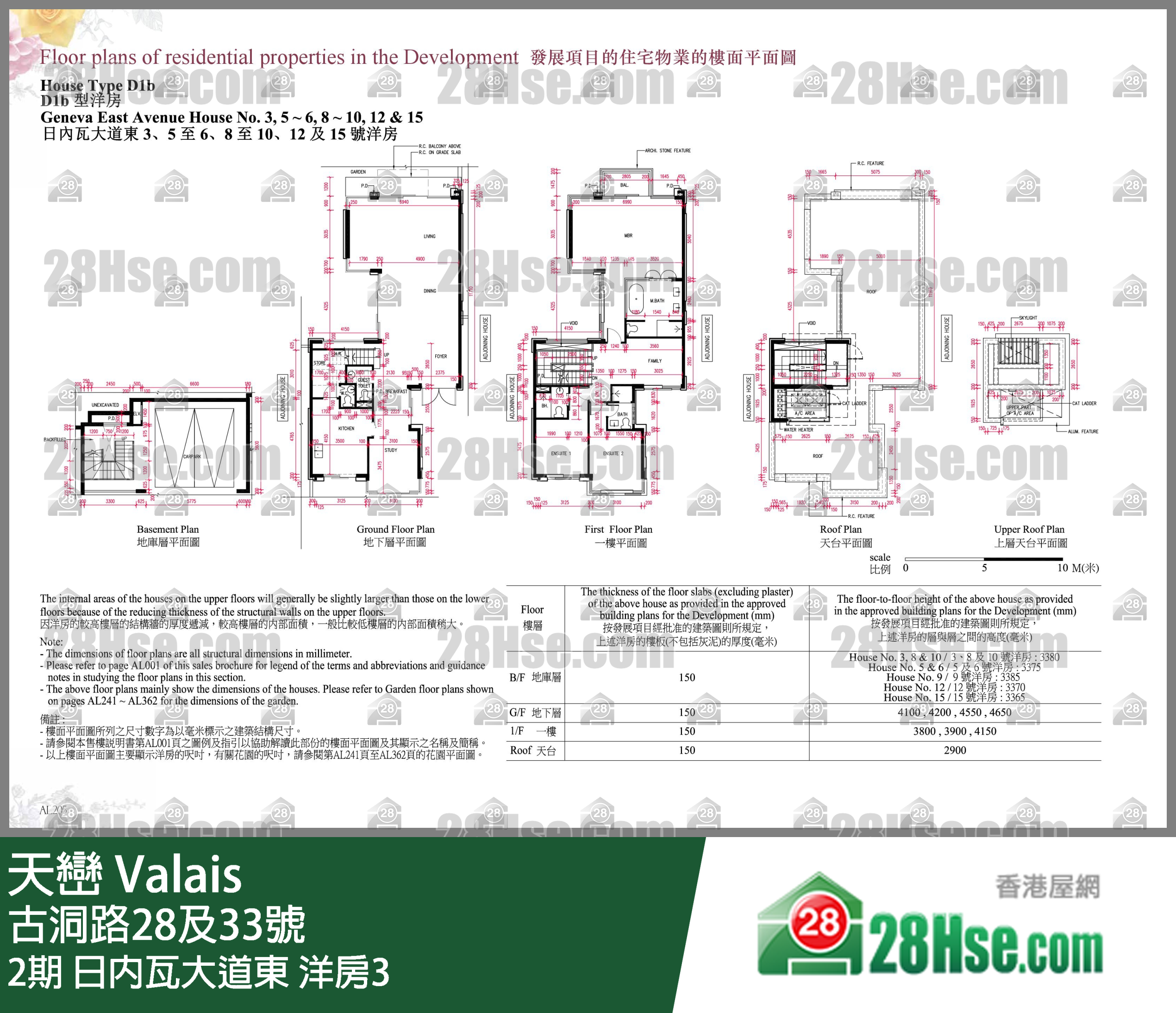 天巒 2期 日內瓦大道東 洋房3 平面圖