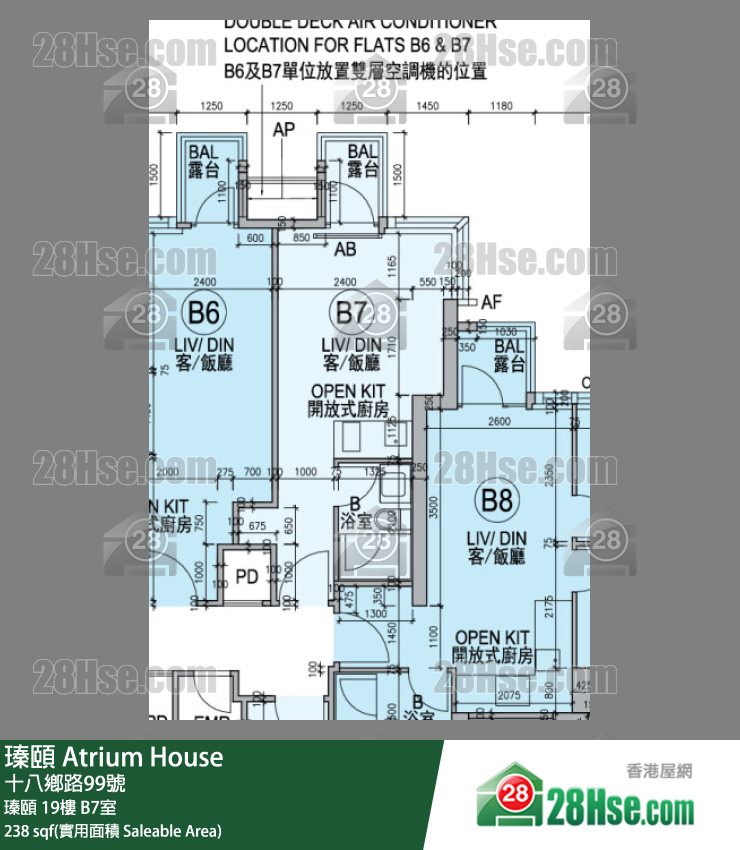 瑧頤 瑧頤 19樓 B7室 平面圖