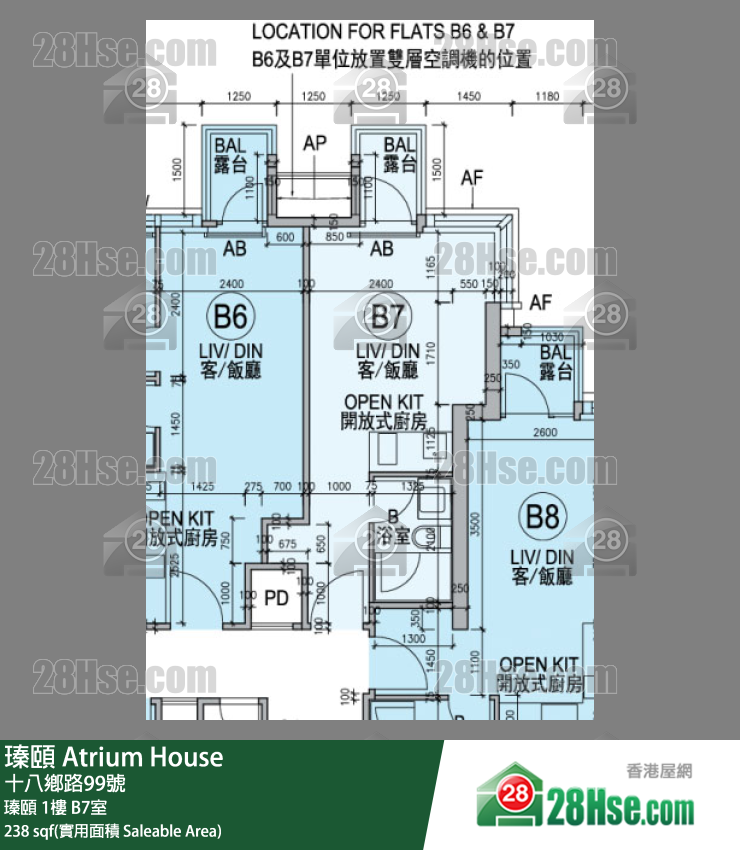 瑧頤 瑧頤 1樓 B7室 平面圖