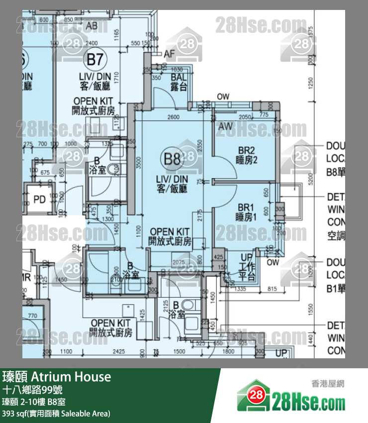 瑧頤 瑧頤 8樓 B8室 平面圖
