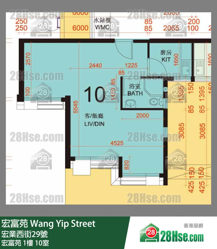 宏富苑 宏富苑1樓 10室 平面圖