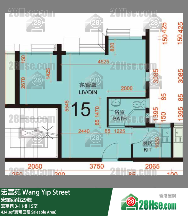 宏富苑 宏富苑7樓 15室 平面圖
