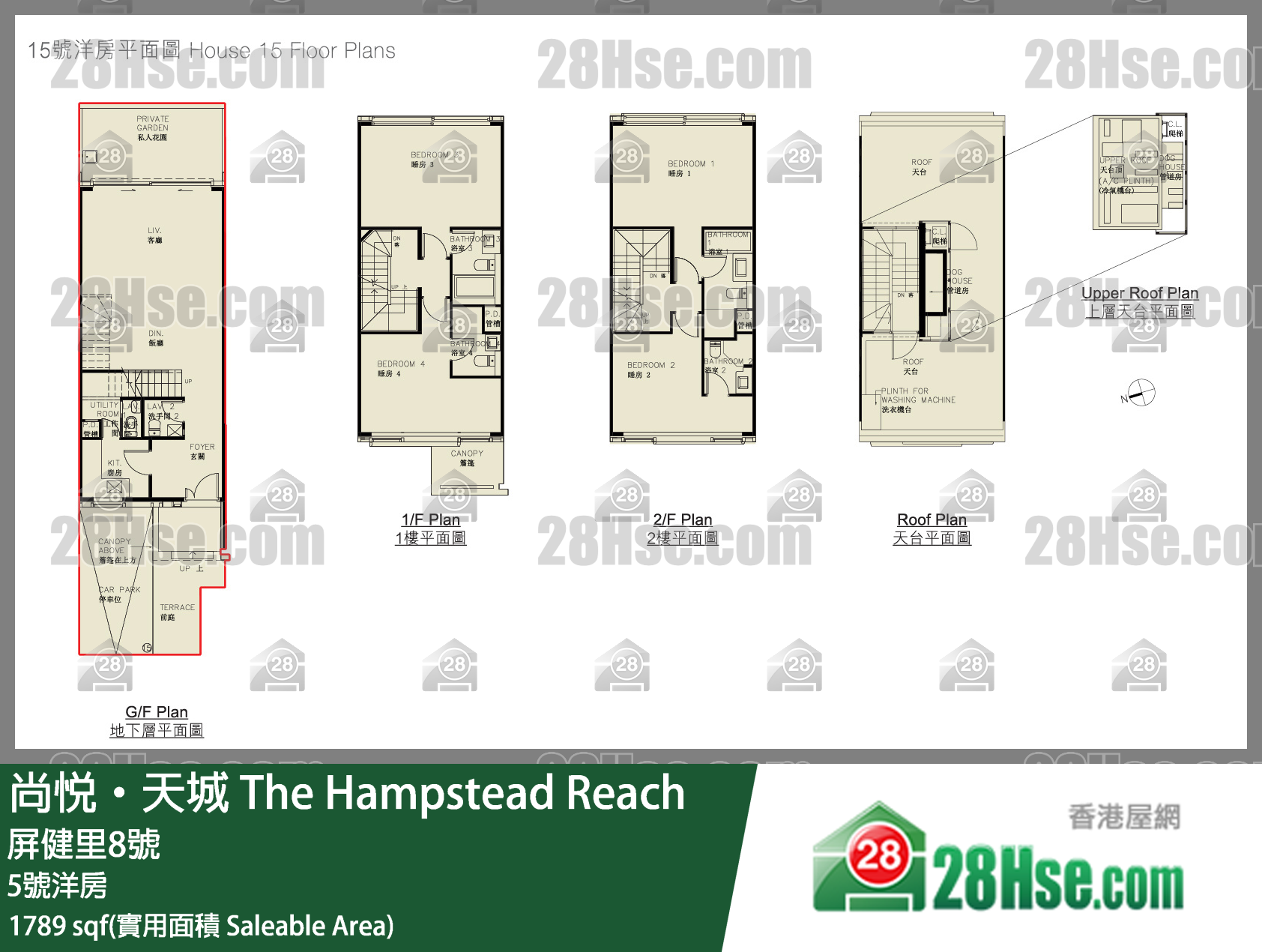 尚悦天城 独立屋5号洋房 平面图