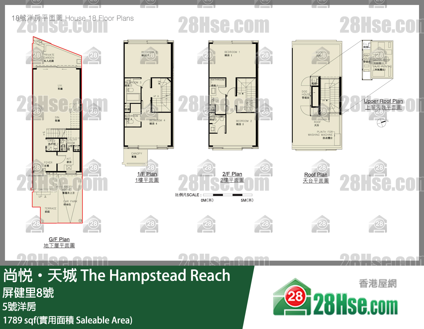 尚悦天城 独立屋5号洋房 平面图