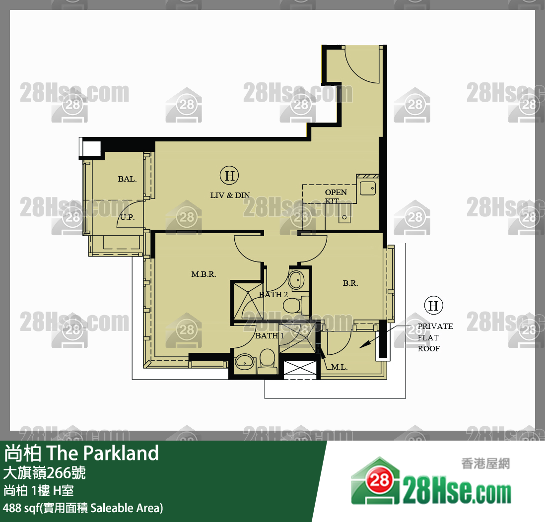 尚柏 尚柏 1樓 H室 平面圖