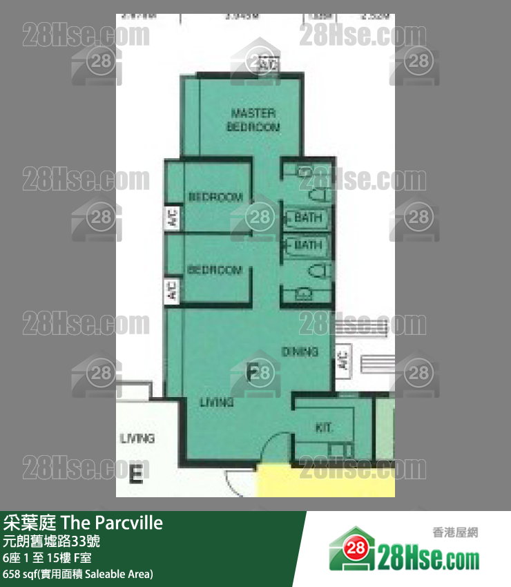 采葉庭 6座15樓 F室 平面圖