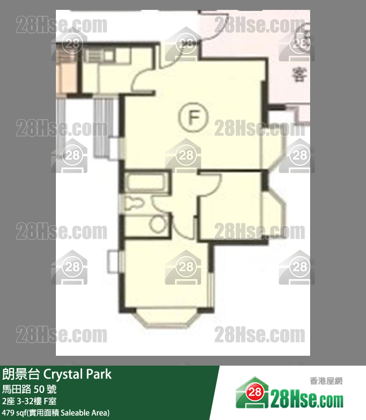 朗景台 2座27樓 F室 平面圖