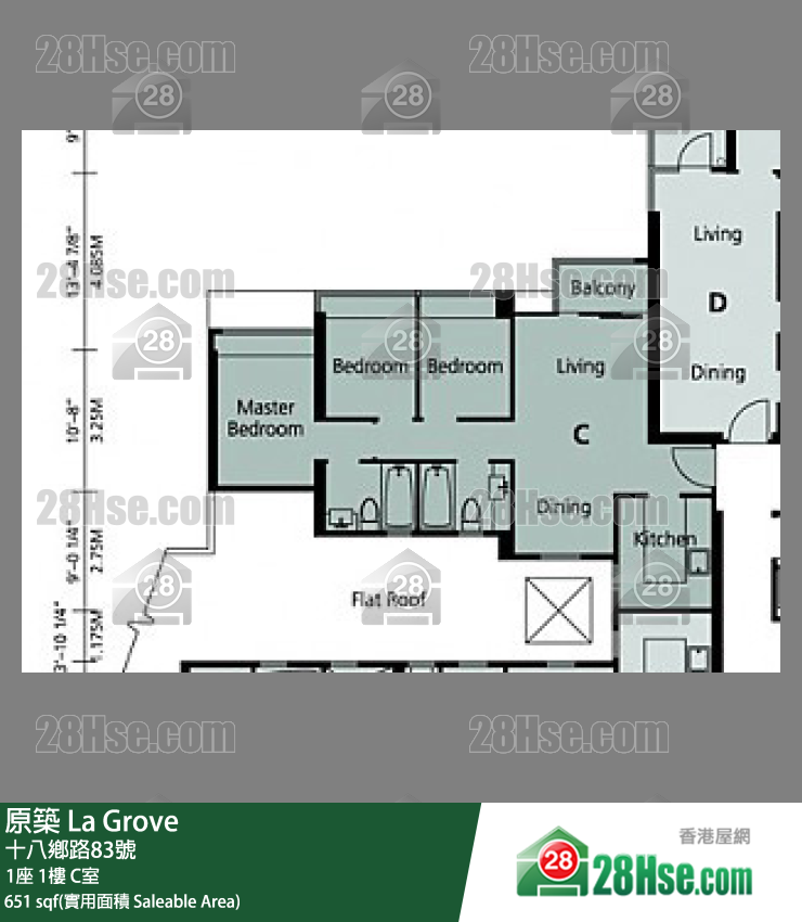 原築  1座 1樓 C室 平面圖