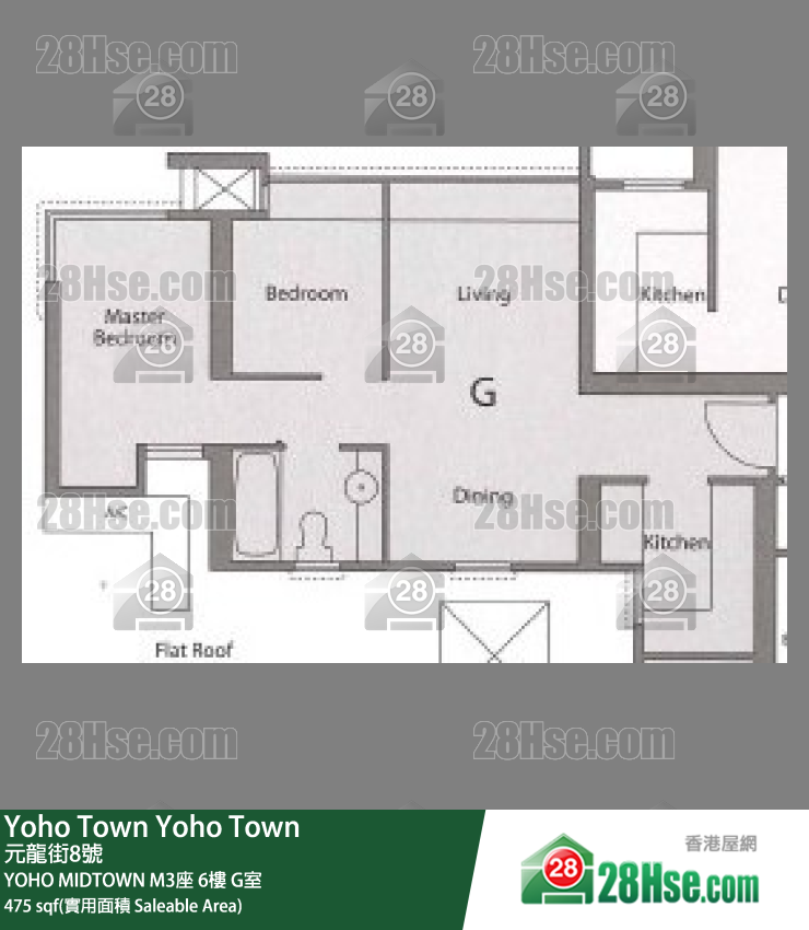 YOHO MIDTOWN M3座6樓 G室 平面圖