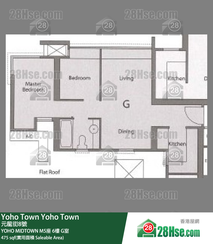 YOHO MIDTOWN M5座6樓 G室 平面圖