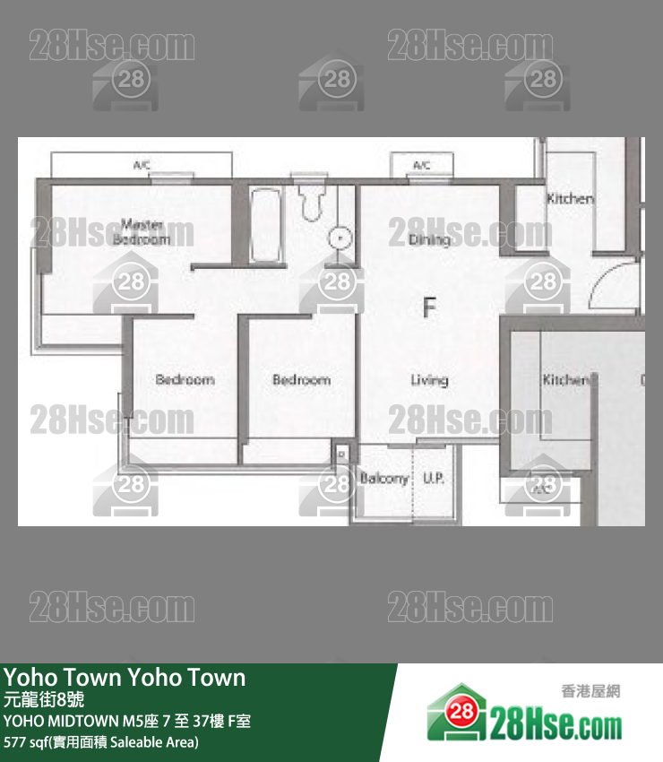 YOHO MIDTOWN Yoho Midtown M5座 30樓 F室 平面圖